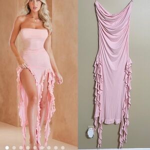 Lioness Rendezvous Strapless Dress blush‎ mermaid nautical vacation size XL